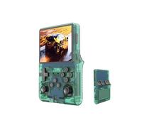 Consola de juegos retro, consolas de juegos portátiles R40S Pro, más de 30000 juegos, consola portátil de videojuegos con pantalla IPS de 3.5 pulgadas, sistema Linux, salida de TV OTG, 256G (verde)