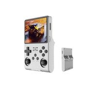 Consola de juegos retro, consolas de juegos portátiles R40S Pro, más de 30000 juegos, consola portátil de videojuegos con pantalla IPS de 3.5 pulgadas, sistema Linux, salida de TV OTG, 256G (blanco)