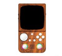 Consola de juegos retro para R36T MAX, pantalla curva de 4 pulgadas, 20000 juegos, habilitado para WiFi, palanca de mando dual, potencia de 4000 mAh (marrón)