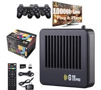 Consola De Juegos Retro Retrowave G11 Pro 4K, Mando De Juegos HDMI Plug and Play con Dos Mandos Inalámbricos, Consola Retrowave,Black-256G/100000 Games