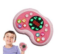 Consola de Juegos Speed Push Puzzle, Consola de Juegos Quick Push | Dibujos animados Consola educativa interactiva para aprendizaje preescolar, juegos ed Rosa