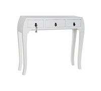 Consola de la Marca DKD Home Decor Blanco Plata Abeto Madera MDF (96 x 26 x 80 cm) (Referencia: S3022116)