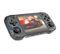 Consola de mano R46H impulsada por Linux con pantalla IPS HD de 4.5 pulgadas y compatibilidad con múltiples emuladores (R46H-64G negro)