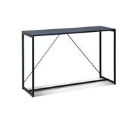 Consola de metal, 120cm, industrielle, negro, 120x39x79 cm