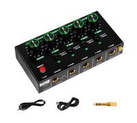 Consola de mezcla auditiva de 4 entradas, procesamiento claro, reduce el ruido, tecnología, configuraciones móviles, mezclador de estudio