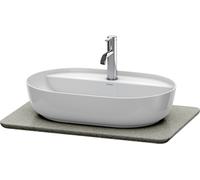 Consola de piedra de cuarzo Duravit Luv LU9465, anchura 688mm, adecuada para mueble de baño LU9560, LU9565, LU946503333, Color: Estructura Gris