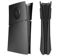 Consola de placas de cubierta con rejillas de ventilación de refrigeración para PS5 Slim, Anti-Scratch Consola de reemplazo de la cara lateral para Sony Playstation 5 Slim (Edición Digital Rojo)