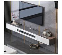 Consola de TV flotante montada en la pared debajo del soporte de TV Consola de TV flotante Gabinete de estante de entretenimiento con cajones y almacenamiento para sala de estar, dormitorio, sala mult