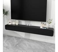 Consola de TV multimedia de pared para sala de estar, diseño moderno, elegante solución de almacenamiento para espacios pequeños