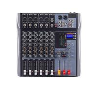 Consola DJ Mezclador De Audio Consolas Mezcladoras Serie CT Conexión Bluetooth Adecuada For Estudios De Grabación, Bares Y Ensayos(6 black)