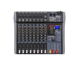 Consola DJ Mezclador De Audio Consolas Mezcladoras Serie CT Conexión Bluetooth Adecuada For Estudios De Grabación, Bares Y Ensayos(8 black)