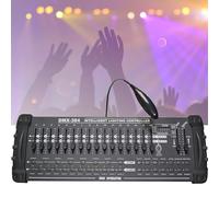Consola DMX 384 A/b, controlador de DJ DMX-512, control de 24 dispositivos con 16 canales DMX, pantalla digital LED, programable, amplificador incorporado, para DJ profesional, bar, escenario, club,