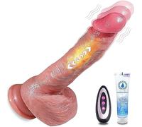 Consola dores Consola dor Mujer Realista con Modos de Calentamiento, Empuje y Vibración Vibradorador Mujer Consolador Hombre Juguetes Eróticos para Pareja Sexuales Dildo Anal Juguete Sexuale