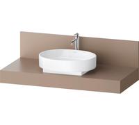 Consola Duravit Balcoon rectangular, 1 recorte en el centro, 1200x550x370mm, BA90580IFIF0000, Color: penumbra
