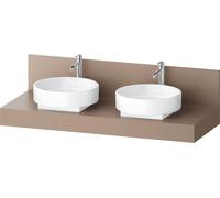 Consola Duravit Balcoon rectangular, 2 huecos en ambos lados, 1400x550x370mm, BA90610IFIF0000, Color: penumbra