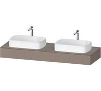 Consola Duravit Collection One, 1600x550x170mm, recortable izquierda y derecha, QA4808043430000, Color: Basalto mate