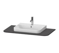 Consola Duravit Happy D.2 Plus, 1000x550 mm, 1 hueco, para mueble bajo lavabo HP4941, HP4961, HP4971, HP031E08080, Color: Decoración grafito supermate