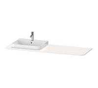 Consola Duravit Happy D.2 Plus, 1600x550 mm, 1 hueco a la izquierda, para mueble bajo lavabo HP4944, HP4963, HP4973, HP031HL2222, Color: Decoración blanca de alto brillo