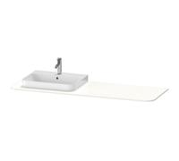 Consola Duravit Happy D.2 Plus, 1600x550 mm, 1 hueco a la izquierda, para mueble bajo lavabo HP4944, HP4963, HP4973, HP031HL8484, Color: Decoración blanco supermate