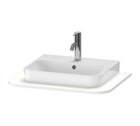Consola Duravit Happy D.2 Plus HP031B, 650x480 mm, 1 hueco, para base de lavabo HP4940, HP4960, HP031B08484, Color: Decoración blanco supermate
