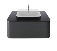 Consola Duravit Happy D.2 Plus HP031E, 1000x550 mm, 1 hueco, para base de lavabo HP4931, HP4941, HP4951, HP4961, HP4971, HP031E08080, Color: supermercado de grafito