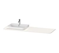 Consola Duravit Happy D.2 Plus HP031H, 1600x550 mm, 1 hueco a la izquierda, para lavabo base HP4934, HP4944, HP4954, HP4963, HP4973, HP031HL2222, Color: Decoración blanca de alto brillo