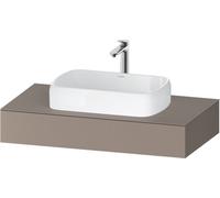 Consola Duravit Qatego, 1000x550x170mm, con recorte central, QA4801043430000, Color: Basalto mate