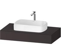 Consola Duravit Qatego, 1000x550x170mm, con recorte central, QA4801080800000, Color: supermercado de grafito