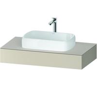 Consola Duravit Qatego, 1000x550x170mm, con recorte central, QA4801083830000, Color: supermatt taupe