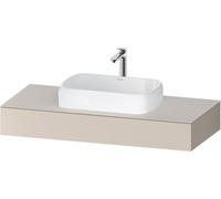 Consola Duravit Qatego, 1200x550x170mm, con recorte central, QA4802091910000, Color: Topo mate