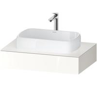 Consola Duravit Qatego, 800x550x170mm, con recorte central, QA4800022220000, Color: Blanco brillo intenso