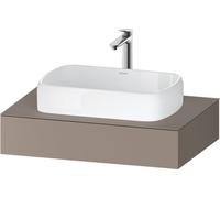 Consola Duravit Qatego, 800x550x170mm, con recorte central, QA4800043430000, Color: Basalto mate