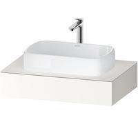 Consola Duravit Qatego, 800x550x170mm, con recorte central, QA4800084840000, Color: Supermatt blanco