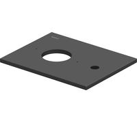 Consola Duravit Sivida, 1 hueco, 410x330mm, 267005HE00, Color: gris oscuro