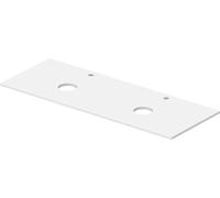 Consola Duravit Sivida, 2 huecos izquierda y derecha, 1350x500mm, 2670043200, Color: Seda blanca mate
