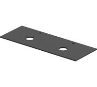 Consola Duravit Sivida, 2 huecos izquierda y derecha, 1350x500mm, 267004HE00, Color: gris oscuro