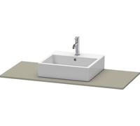 Consola Duravit XSquare 060F, 1200x 550 mm, 1 recorte, XS060F09292, Color: Gris piedra Seda Barniz mate