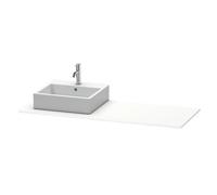 Consola Duravit XSquare 060G, 1400x 550 mm, 1 recorte a la izquierda, XS060GL8686, Color: Cappuccino laca alto brillo