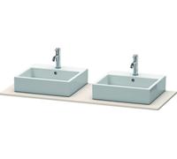 Consola Duravit XSquare 063G, 1400x 550 mm, 2 recortes, XS063GB9191, Color: Topo mate