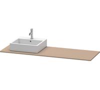 Consola Duravit XSquare, 1 hueco a la izquierda, 1600x16x550mm, XS060HL7575, Color: lino