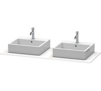 Consola Duravit XSquare, 2 huecos, 1400x16x550mm, XS063GB2222, Color: Decoración blanca de alto brillo