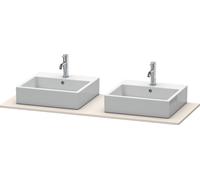 Consola Duravit XSquare, 2 huecos, 1400x16x550mm, XS063GB9191, Color: Topo mate