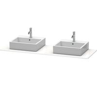 Consola Duravit XSquare, 2 huecos, 1600x16x550mm, XS063HB2222, Color: Decoración blanca de alto brillo