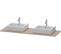 Consola Duravit XSquare, 2 huecos, 1600x16x550mm, XS063HB7575, Color: lino