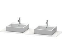 Consola Duravit XSquare, 2 huecos, 1600x16x550mm, XS063HB8585, Color: Laca blanca de alto brillo