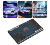 Consola emuladora de juegos retro portátil Batocera v40 500 GB, sistema de juego Plug & Play, Bulit In-14.5K + juegos 550+ 3D sin duplicaciones, 39 sistemas, USB-C 3.1-200MB/S para PC/portátil