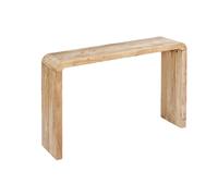 Consola exótica de madera de acacia, 120cm natural - 120x30x75 cm