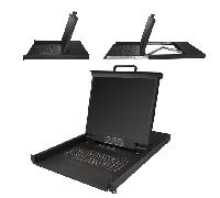 StarTech Consola KVM para rack 16 puertos VGA con pantalla 19 pulgadas 1U – Teclado QWERTY