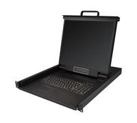 StarTech Consola KVM para rack RKCONS1901 1U 19 pulgadas VGA 1 puerto Teclado QWERTY táctil