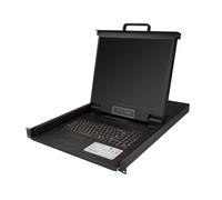 StarTech.com - Consola para Armario Rack con KVM de 8 Puertos VGA y Pantalla LCD de 19 Pulgadas - 1U